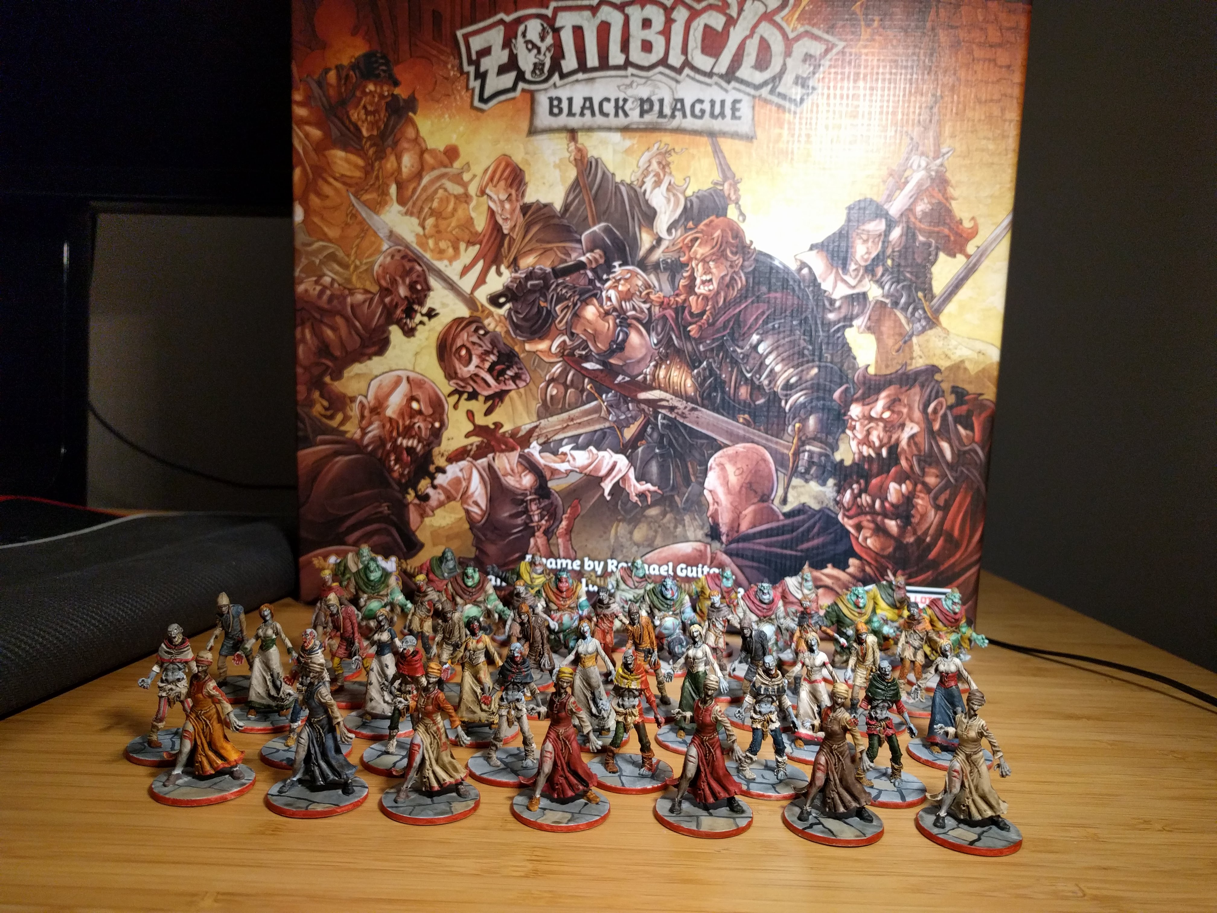 Finished Painting the Zombies of Zombicide: Black Plague